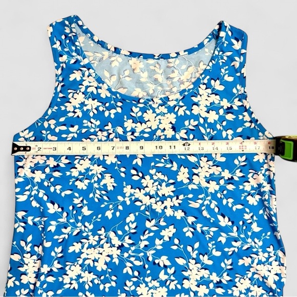 Draper James Blue Floral Ruffle Dress S/M Womens Pajamas Loungewear - Picture 5 of 6